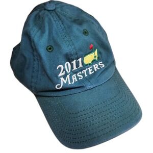 MASTERS 75th Anniversary Golf Tournament Cap Hat Augusta National 2011 Green